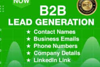 b2b  lead generation, linkedin recruiting zip, glassdoor,email list, data entry