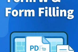 do fast and accurate data entry PDF to word excel and form filling