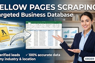 do yellow pages scraping to build a targeted business lead database