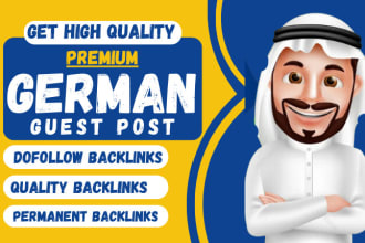 do SEO backlinks through premium german guest post high da german link building