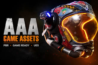 provide realistic pbr game ready 3d assets for your game