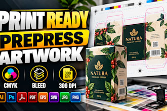 do prepress artwork, print ready artwork and file preparation for printing
