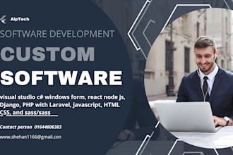 design and develop custom desktop applications