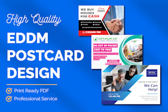 design modern real estate, promotional, eddm postcard