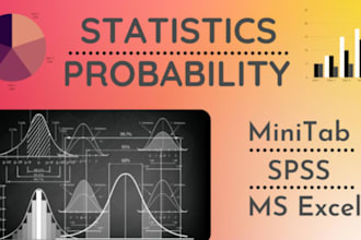 do probability and statistics assignments with excel spss