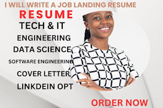write a  resume for tech, engineering, IT, cyber security, CV and cover letter