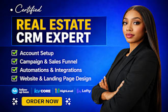 set up real estate crm lofty crm, boldtrail, kvcore, gohighlevel, follow up boss