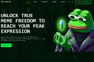 design crypto meme website