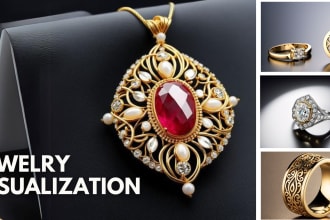 do 3d cad jewelry design and render