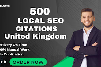 do 500 high da and pa UK local citations, listings and directories for local SEO