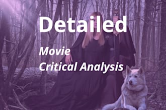 write a detailed critical movie analysis or film review paper