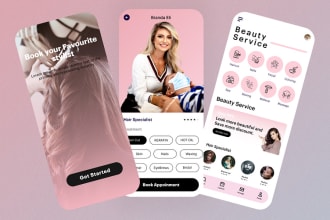 build salon app, barber app, spa app, salon website, appointment booking app