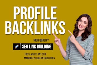 do 500 USA high da profile backlinks