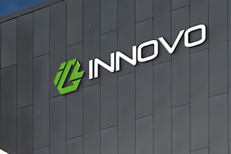make a professional property, industrial company logo