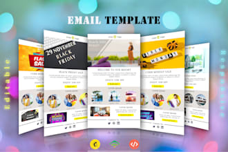 design mailchimp email template and setup automation