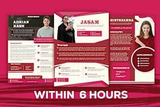 do unique and modern speaker kit, press kit, influencer sheet