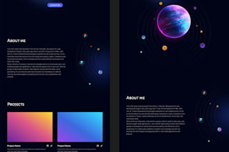 design modern portfolio website in figma
