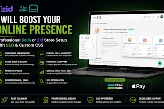 boost your online presence professional salla or zid store setup with SEO CSS