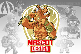 create character mascot logo design