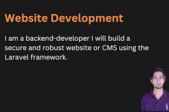 make a customized laravel cms or website for you