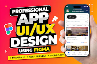 do mobile app ui ux design in figma for ios, android and saas apps