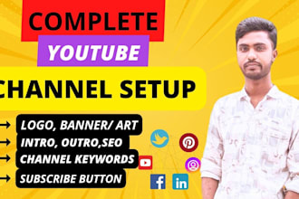 create and setup youtube channel