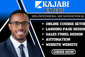 design your kajabi website, online course, sales funnel, kajabi landing page