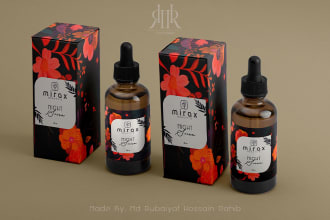 design attractive minimalist cosmetic product label