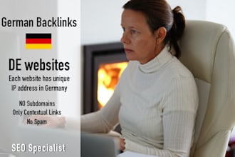 do high quality german SEO contextual backlinks own de websites