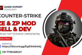 make counter strike zombie escape and plague mods for you