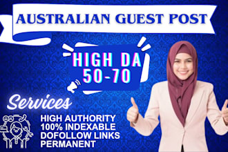 publish australian guest post da 50 dofollow au backlinks