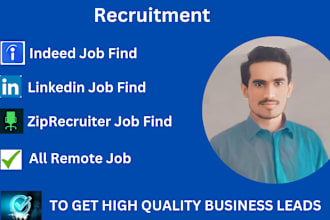 collect recruitment leads from zip recruiter, linkedin and indeed