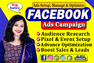 run and manage facebook ads campaign, fb ads marketing, instagram ads campaign