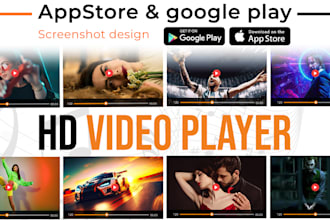 design app screenshots, app store or play store screenshots