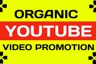 do organic youtube video promotion and marketing by social media