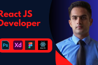 create frontend website using reactjs ,figma to react