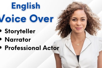 be your female voice for commercials, promos and more