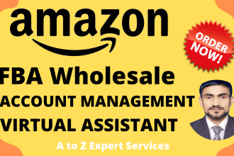 be your expert amazon fba wholesale account management virtual assistant VA