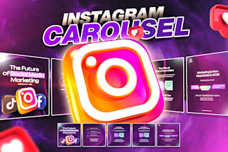 design modern amazing instagram carousel designs within 6 hours
