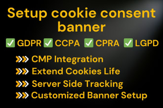 setup cookie consent banner, google consent mode v2 through GTM