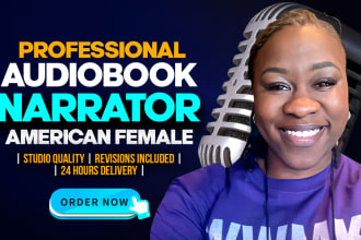 narrate your audiobook with an american female voice