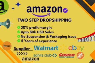 do 2 step amazon, drop shipping full store management fbm