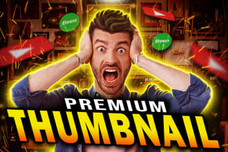 design amazing youtube video thumbnails and gaming thumbnail