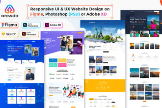 do website UI UX design or landing page on figma,photoshop or xd