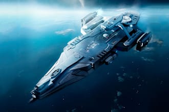 create a 3d spaceship model