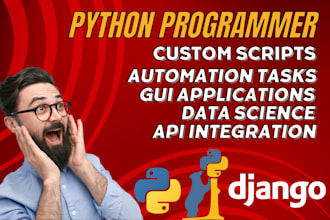write python program, scripts or work as python programmer