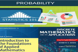 help in statistics probability discrete math and applied mathematics