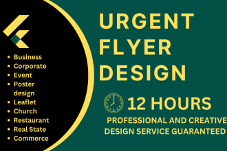 design professional flyer for business event church poster, brochure urgently