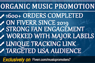 do best music promotion to our USA network
