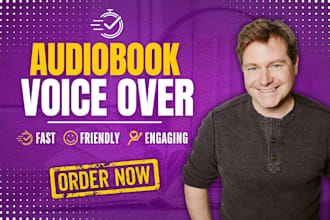 record an engaging male voiceover for your audiobook